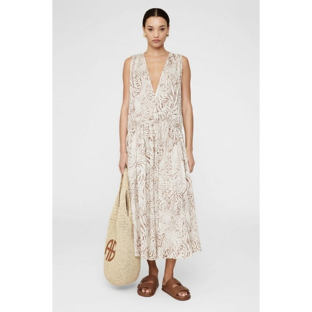 💕ANINE BING💕 Mia Dress ~ Sand Seashell Small S NWT
